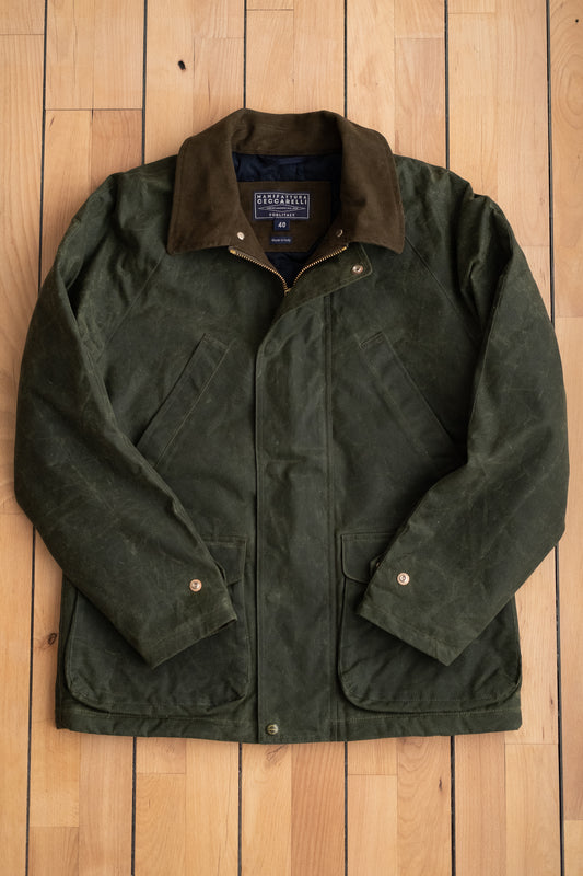 Caban Lined Coat - Dark Green