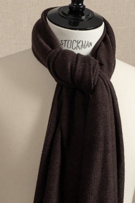 Cashmere Scarf - Brown