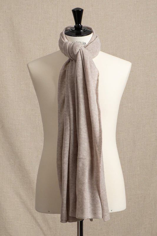 Cashmere Scarf - Natural