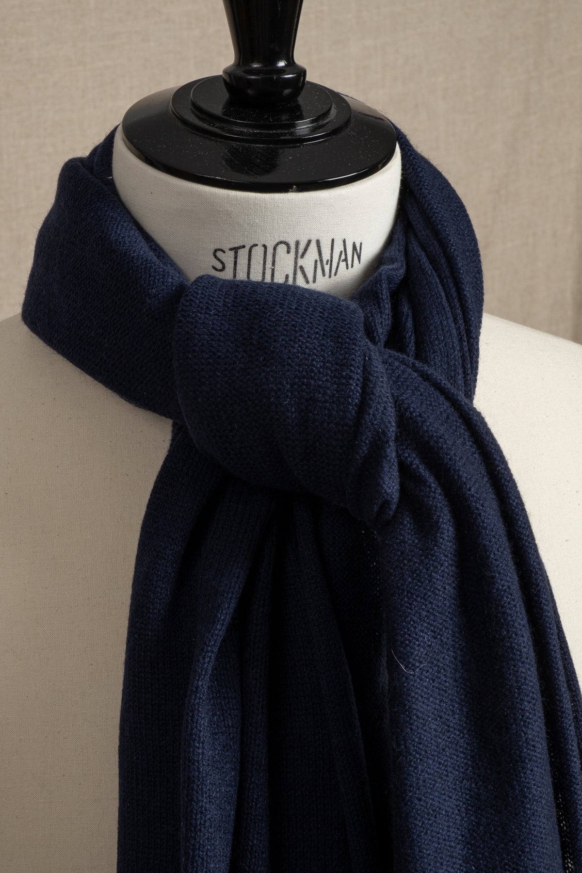 Cashmere Scarf - Navy