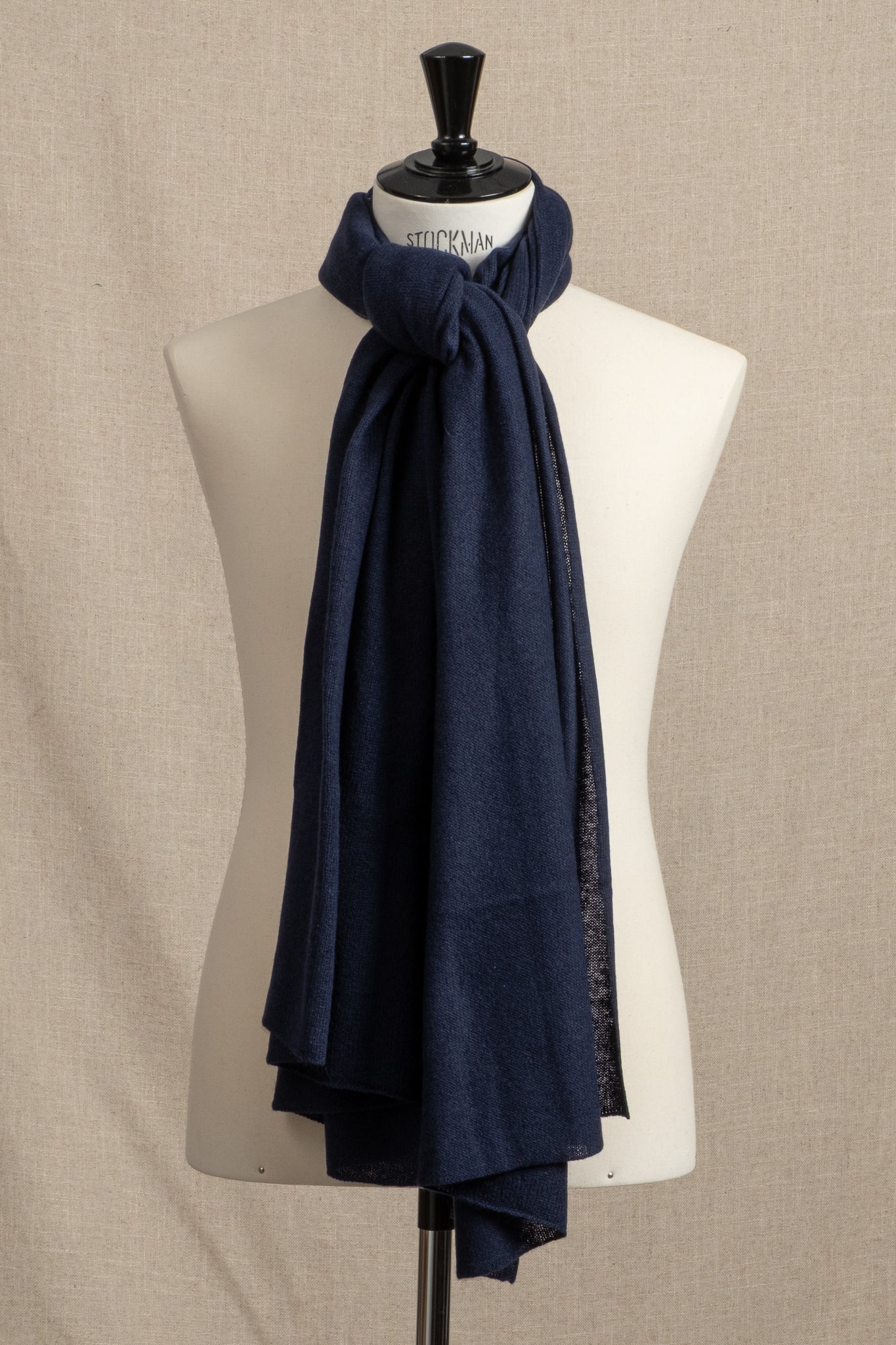 Cashmere Scarf - Navy