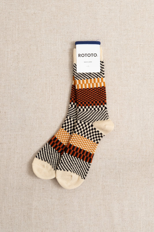 Check & Step Jaquard - Black