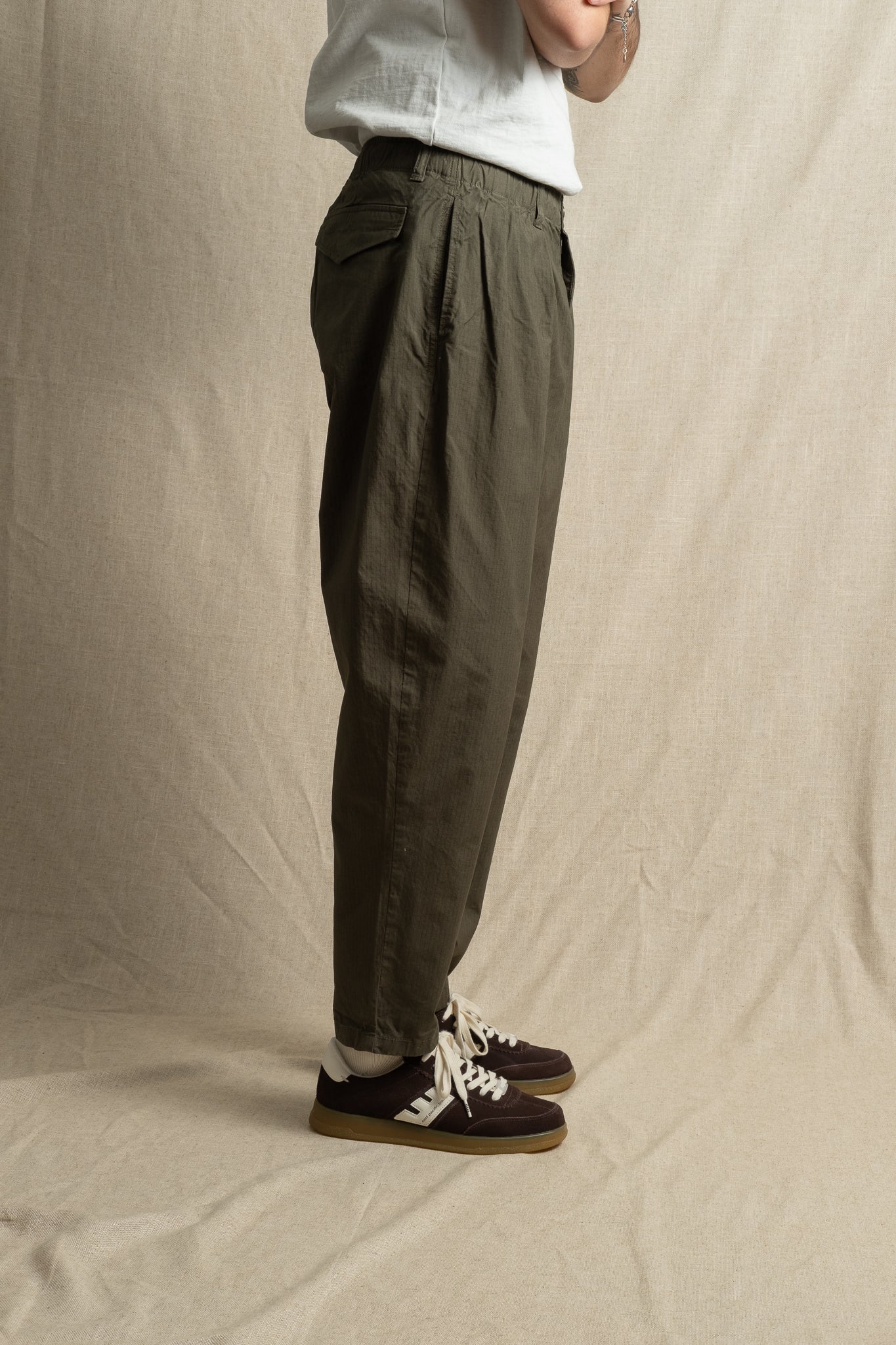 Clyde Pant Cotton Ripstop - Dark Olive