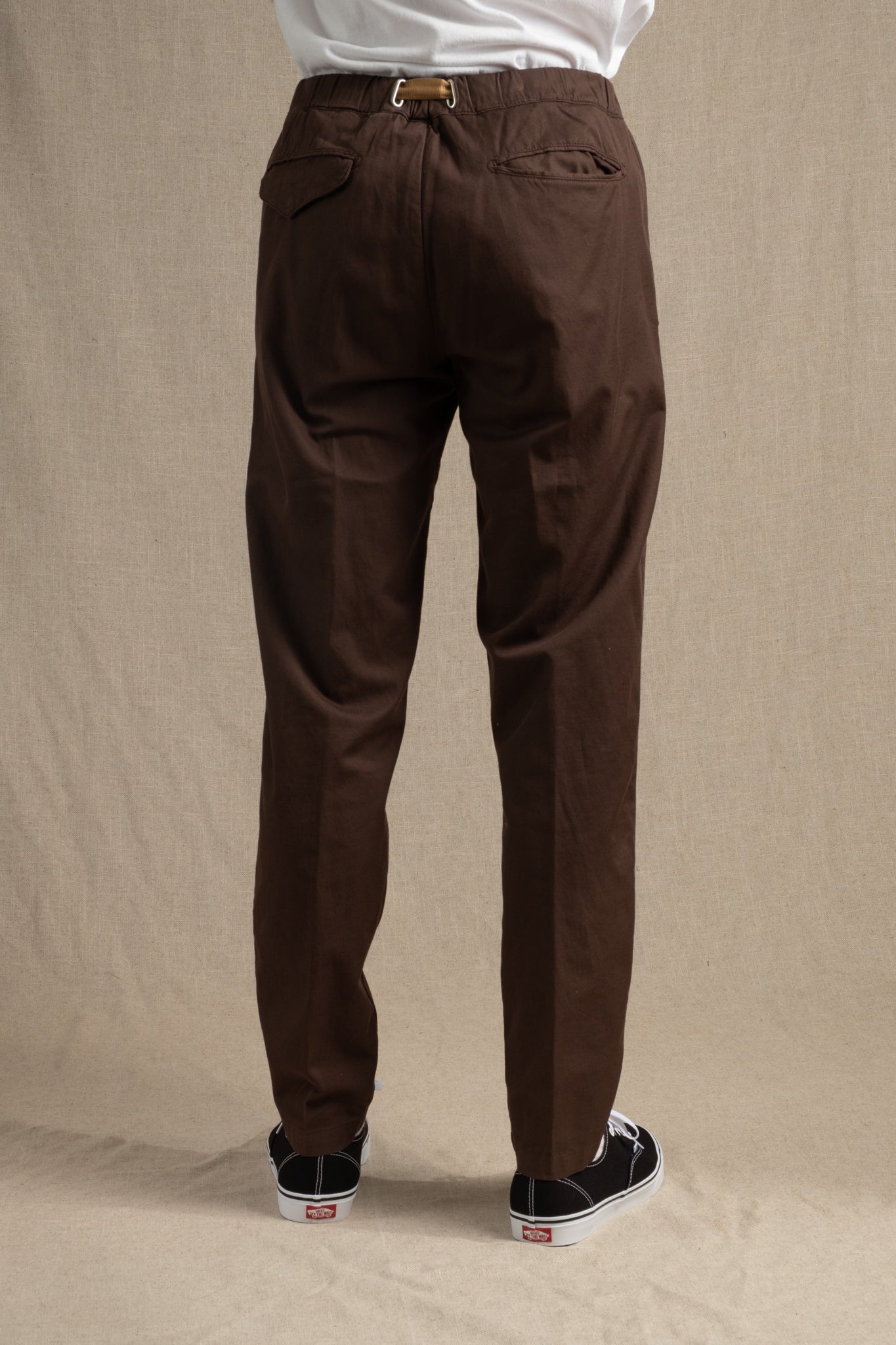 Cotton Linen Chino - Coffee