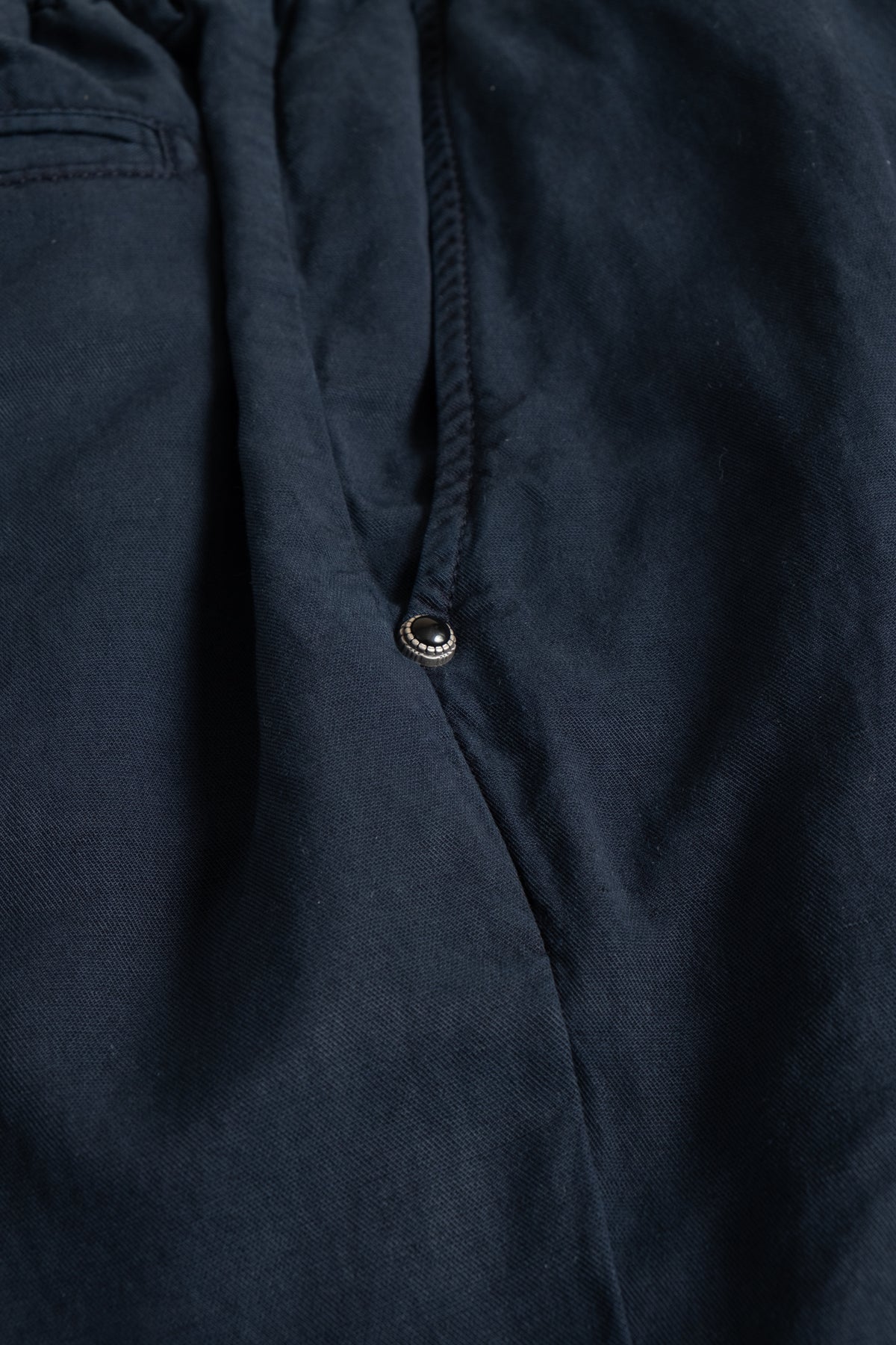 Cotton Linen Shorts - Navy