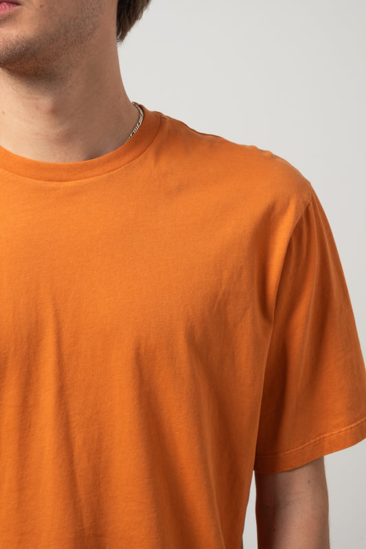 Crewneck T-Shirt Peach Jersey - Orange