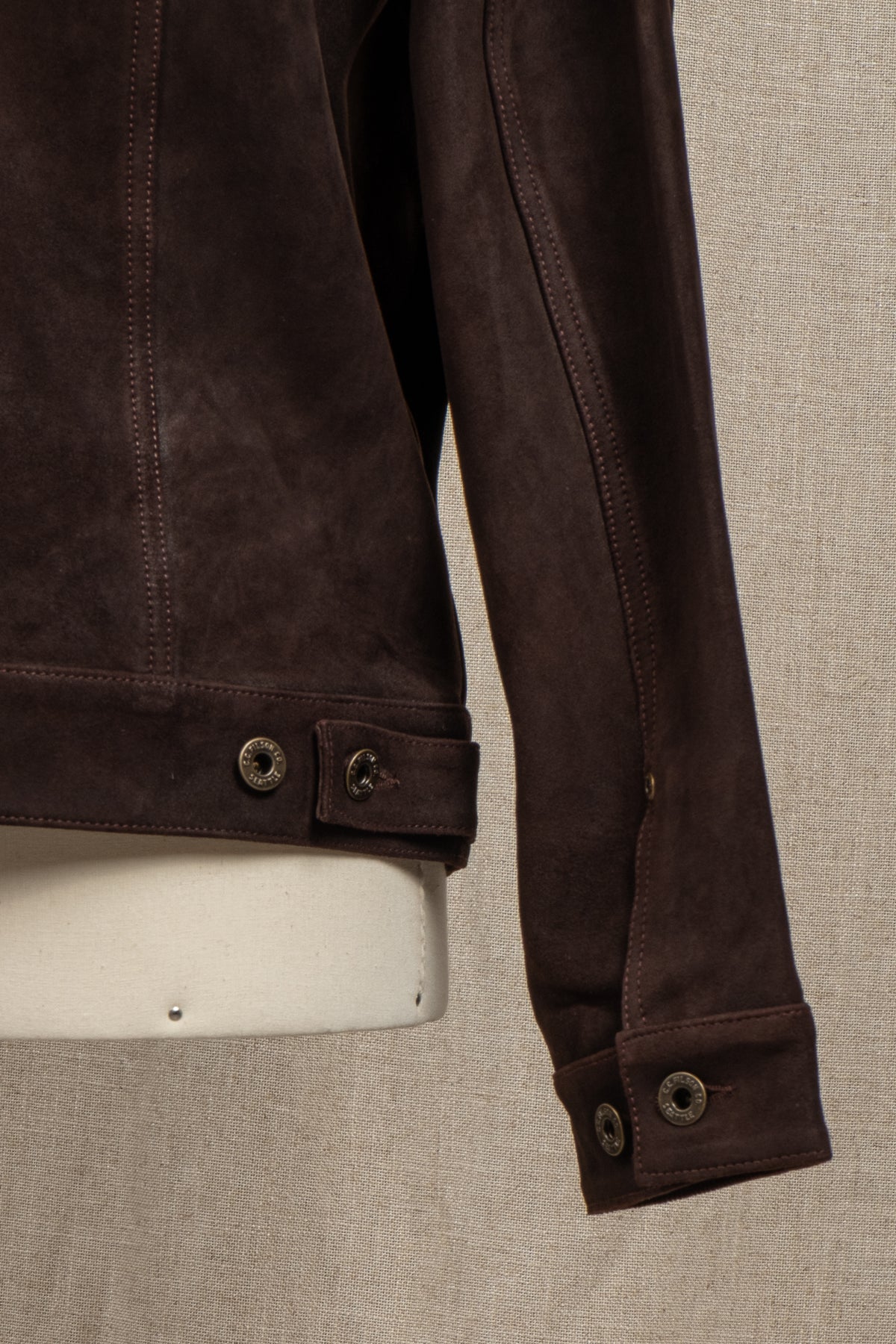 Cruiser Jacket Waxed Suede - Bark