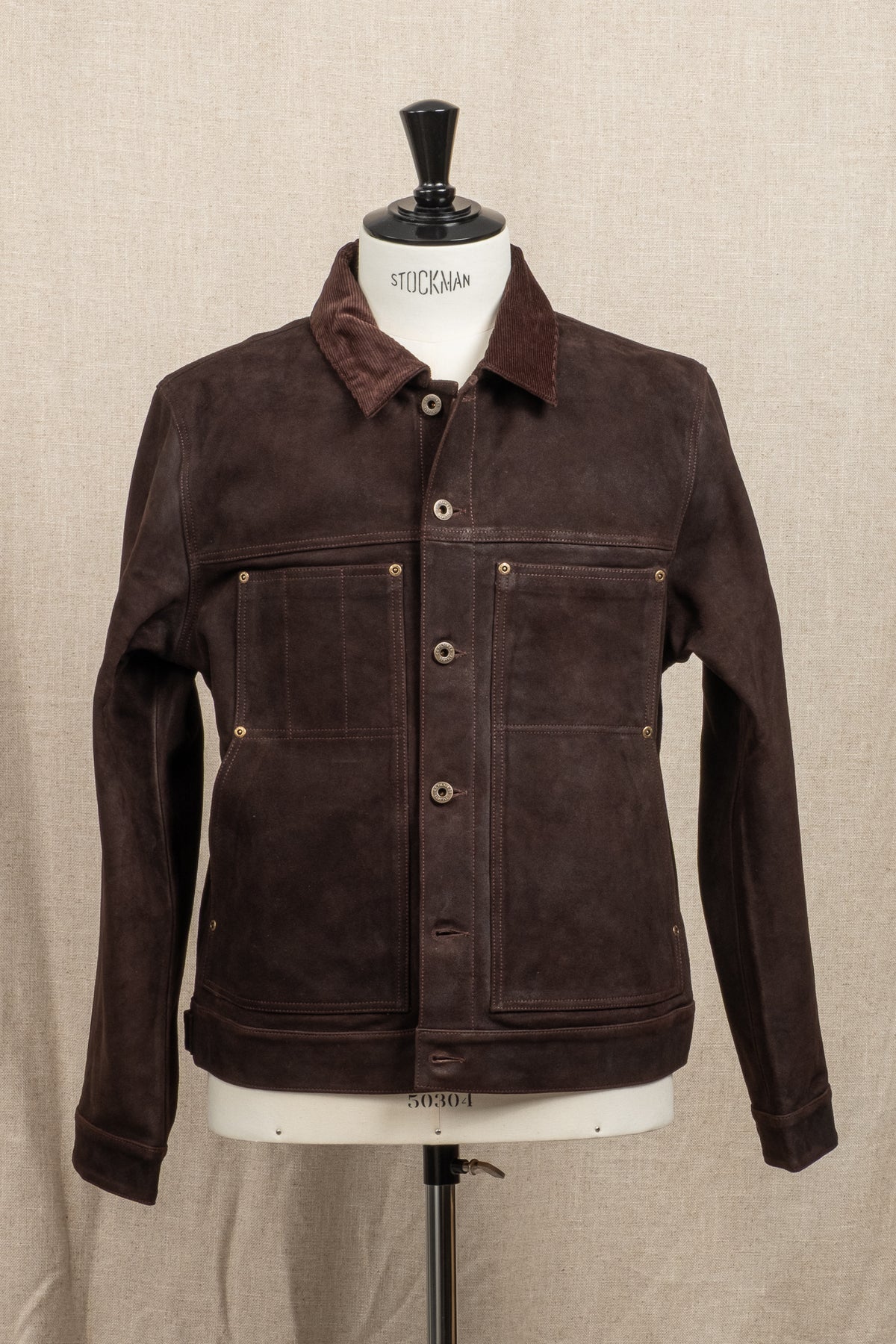 Cruiser Jacket Waxed Suede - Bark
