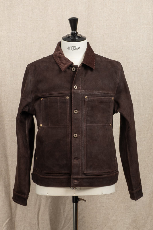 Cruiser Jacket Waxed Suede - Bark