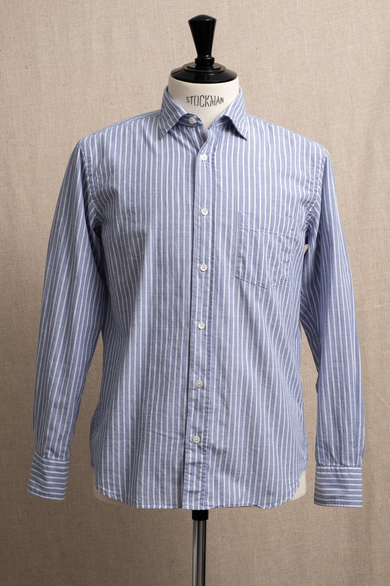Cutaway Woven Cotton - Two Tone Stripe