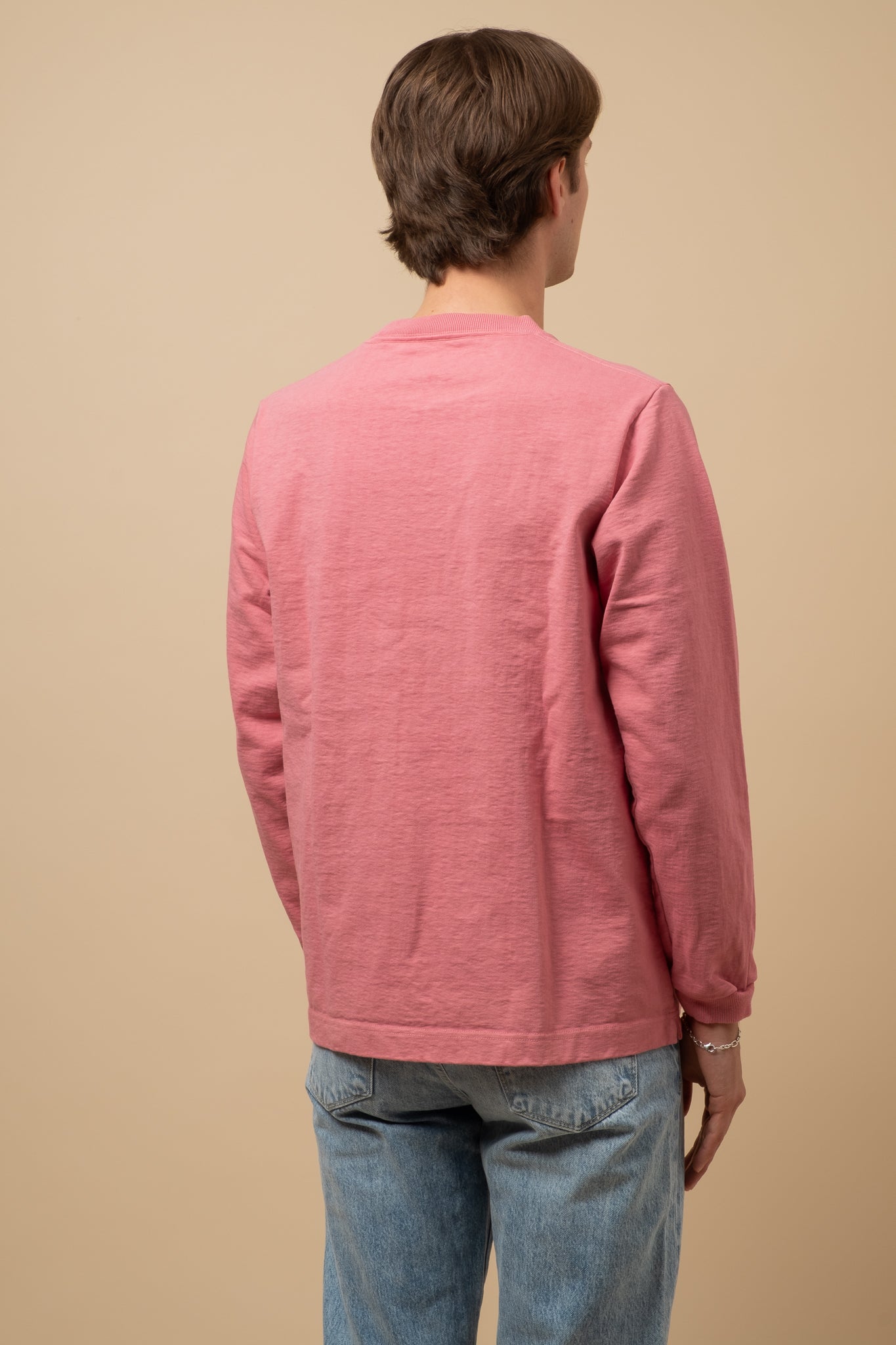 Dotsume Long Sleeve T-Shirt - Deep Pink