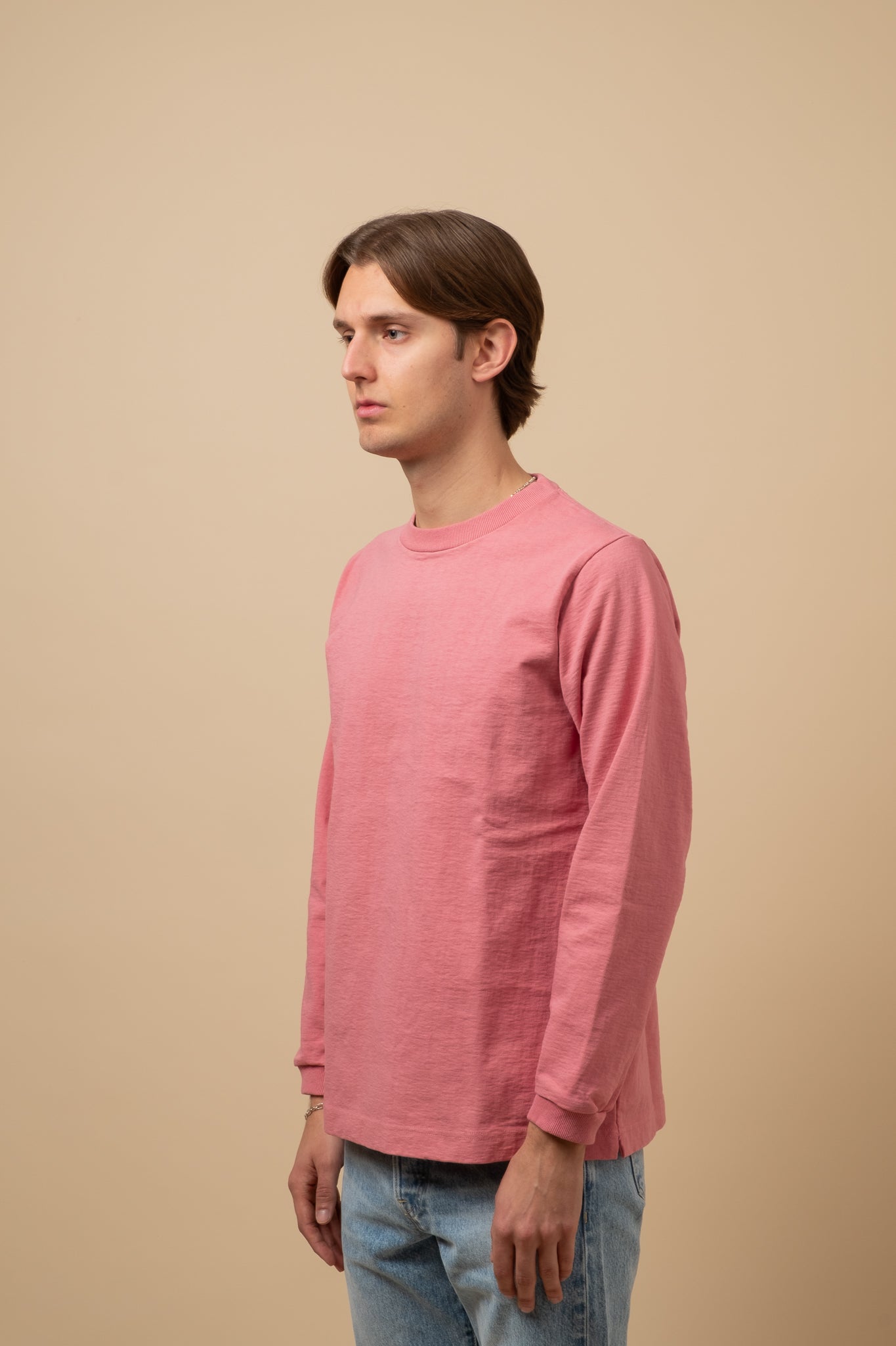 Dotsume Long Sleeve T-Shirt - Deep Pink