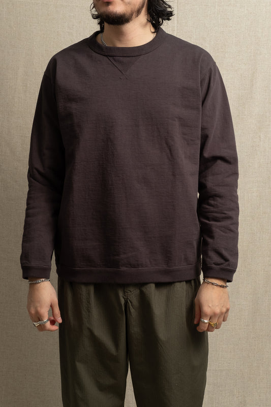 Dotsume Rib Long Sleeve T-Shirt - Ink Black