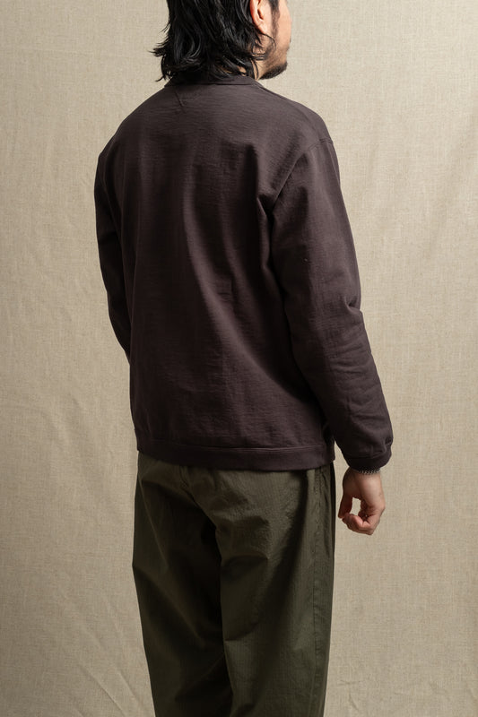 Dotsume Rib Long Sleeve T-Shirt - Ink Black