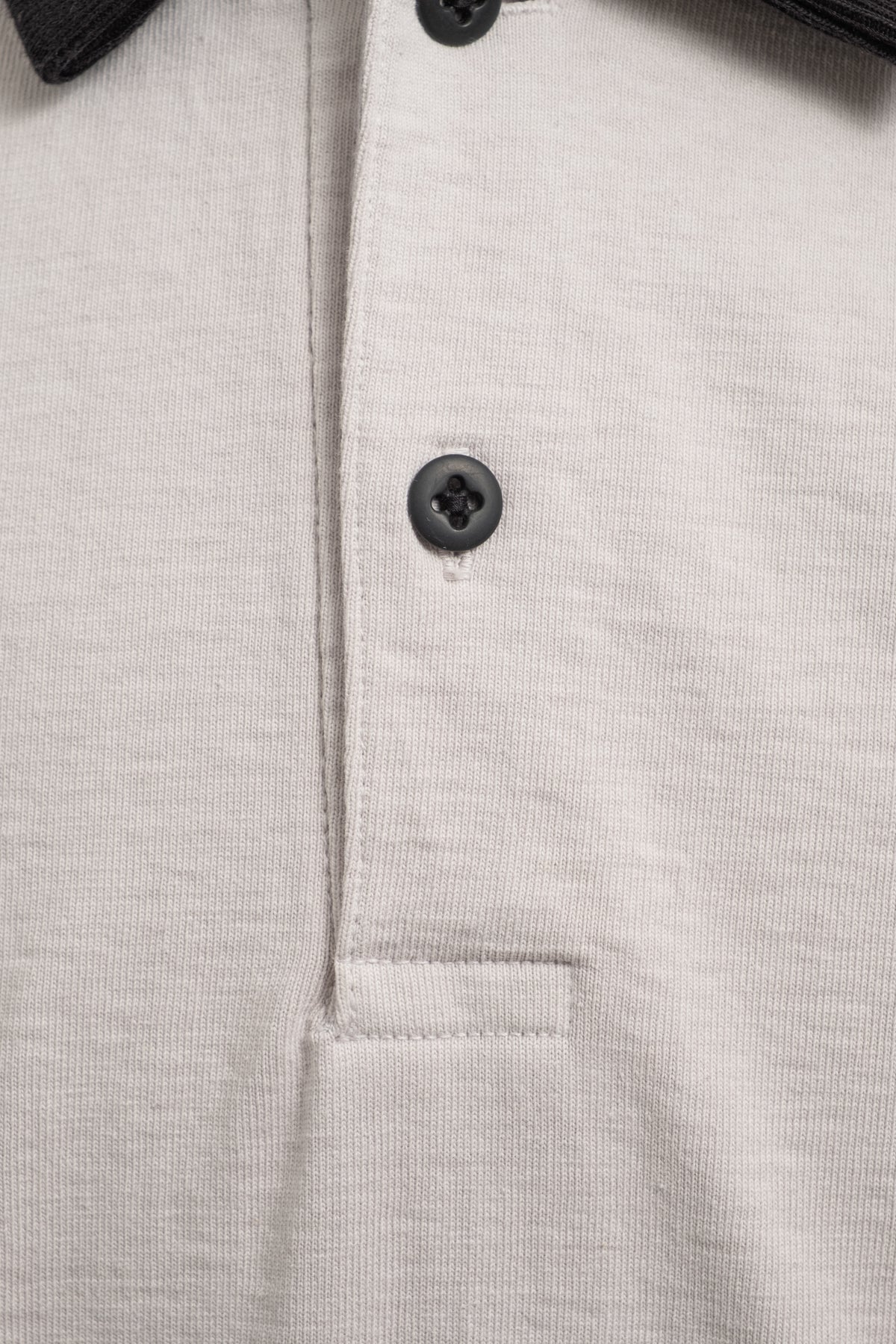 Dotsume Rib Polo - Rosin x Black