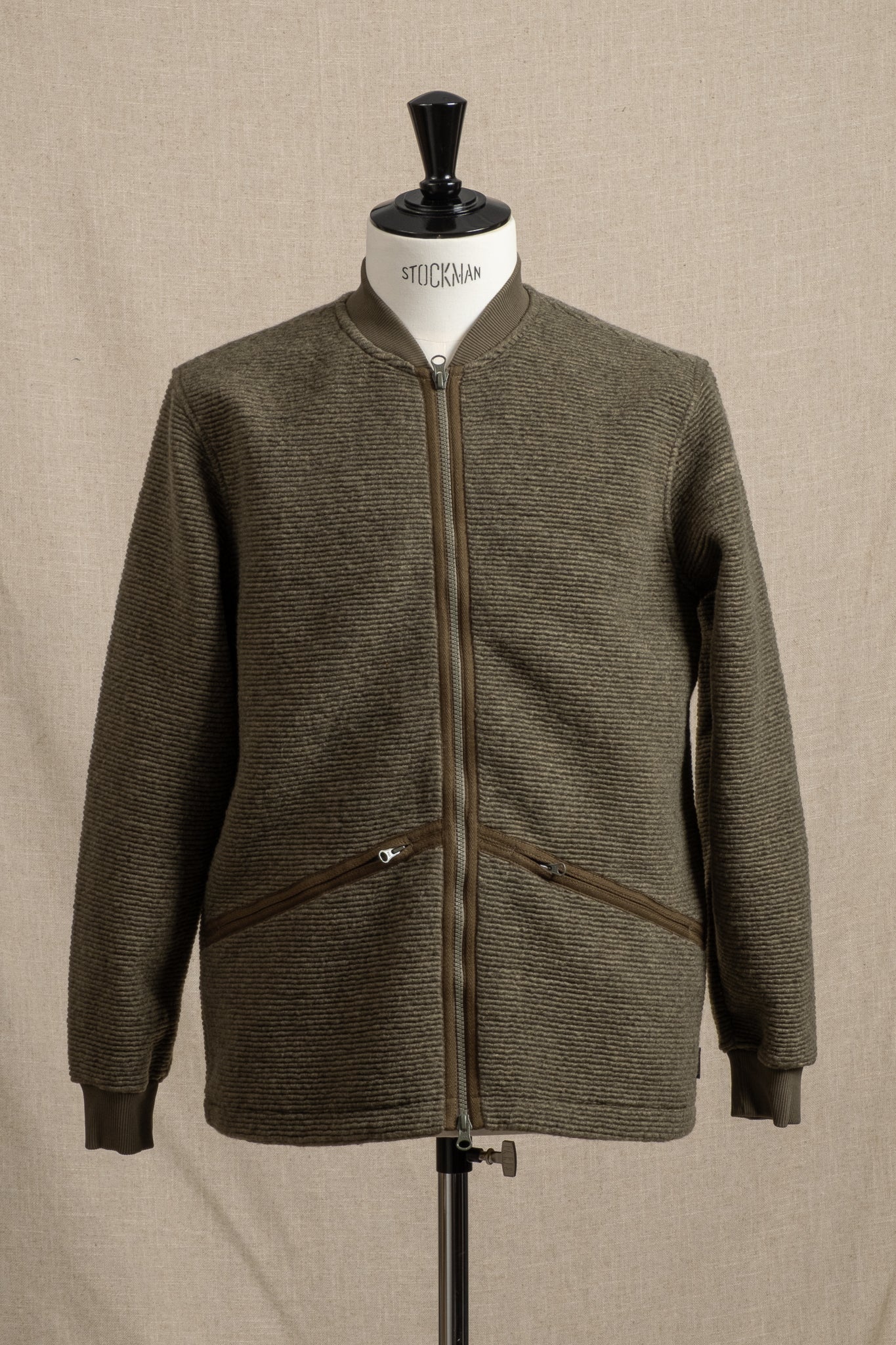 Dreghorn Ribbed Fleece - Olive