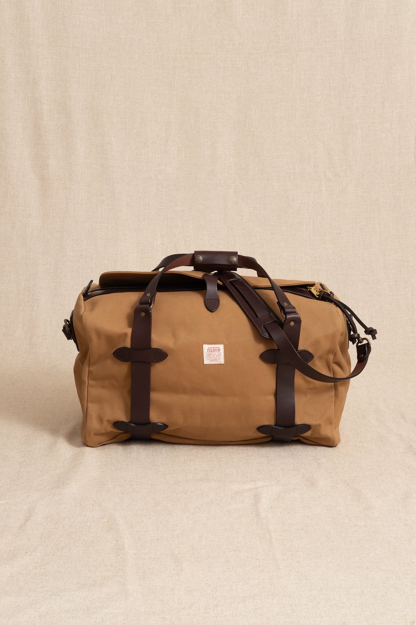 Rugged Twill Duffle Bag Medium - Tan