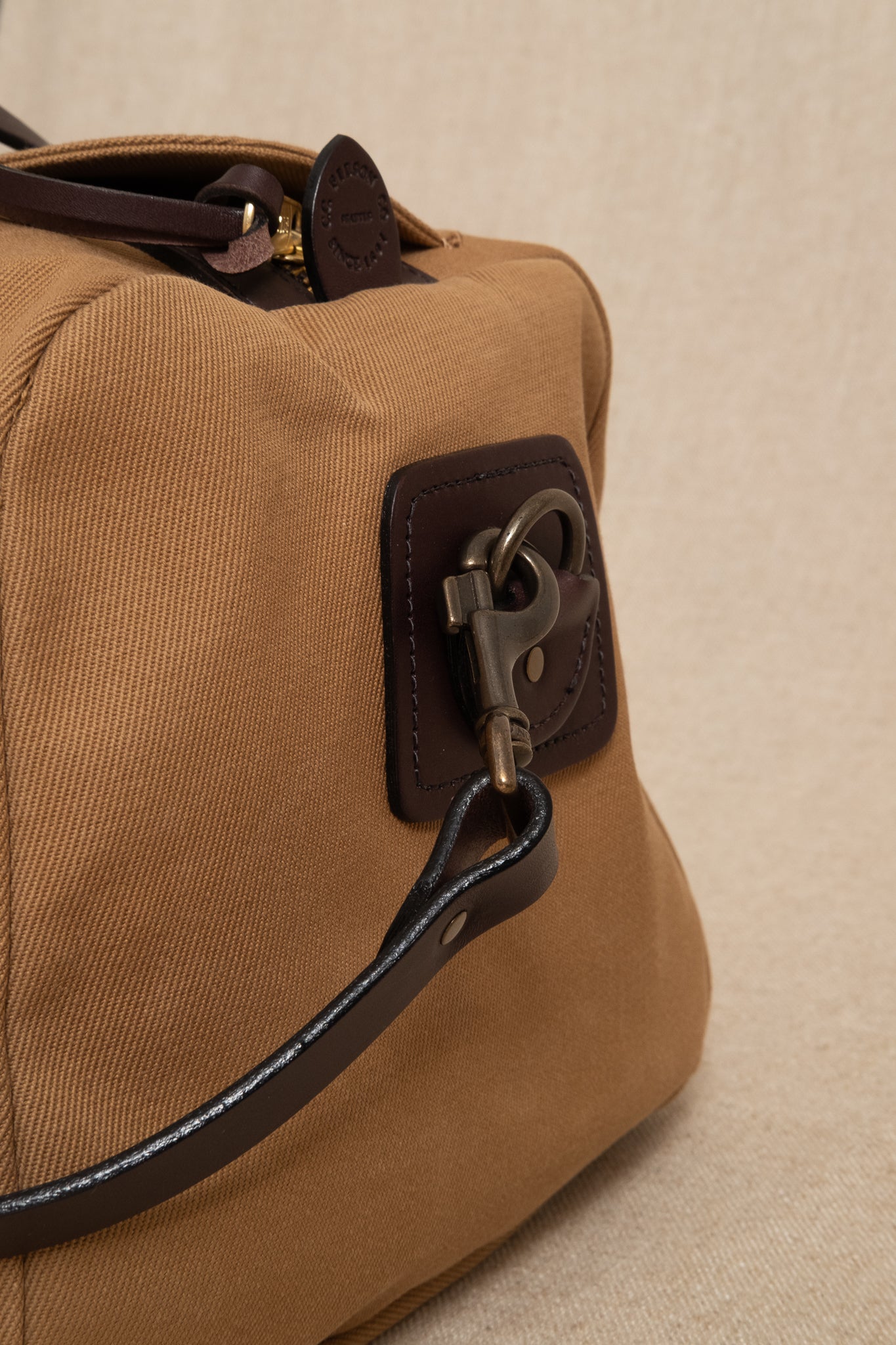 Rugged Twill Duffle Bag Small - Tan