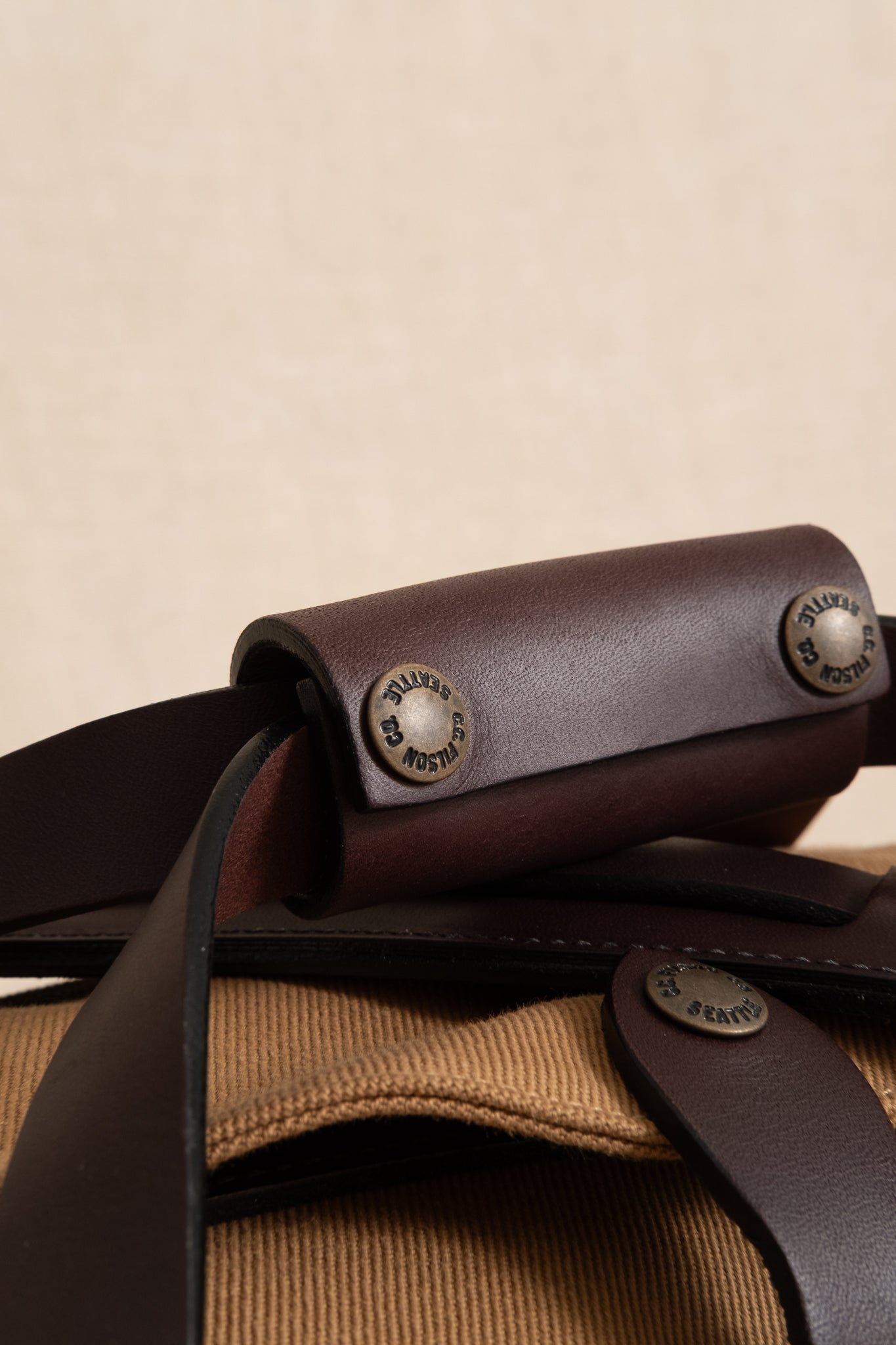 Rugged Twill Duffle Bag Small - Tan