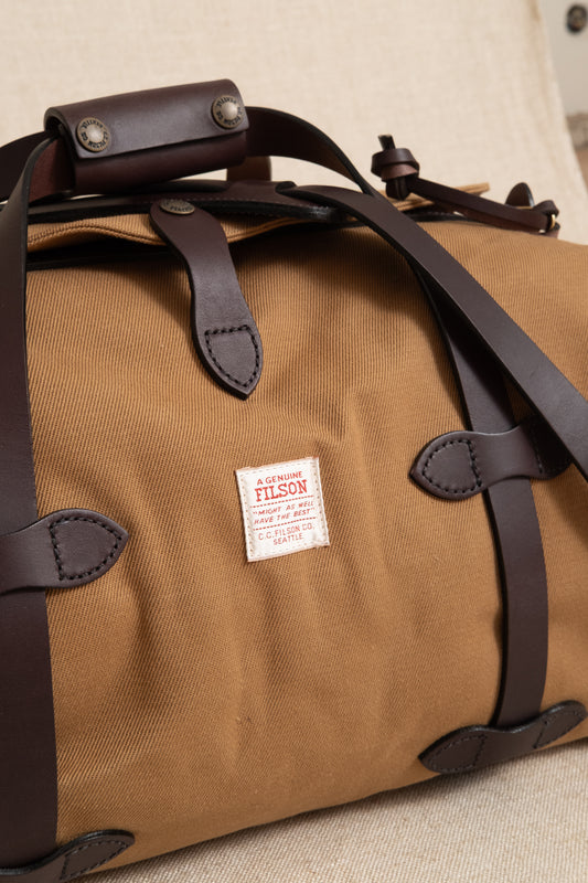 Rugged Twill Duffle Bag Small - Tan