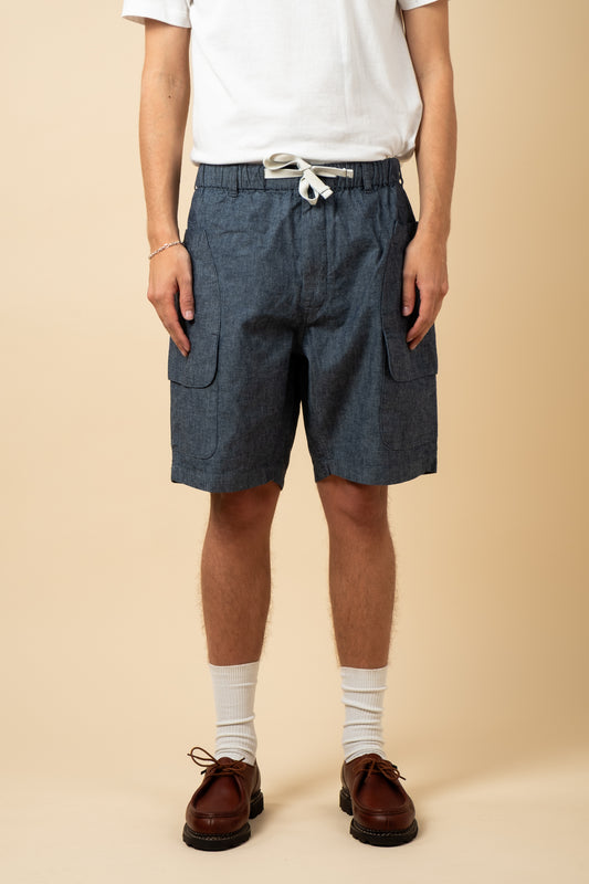 E-Z DEE's Chambray Shorts - Indigo