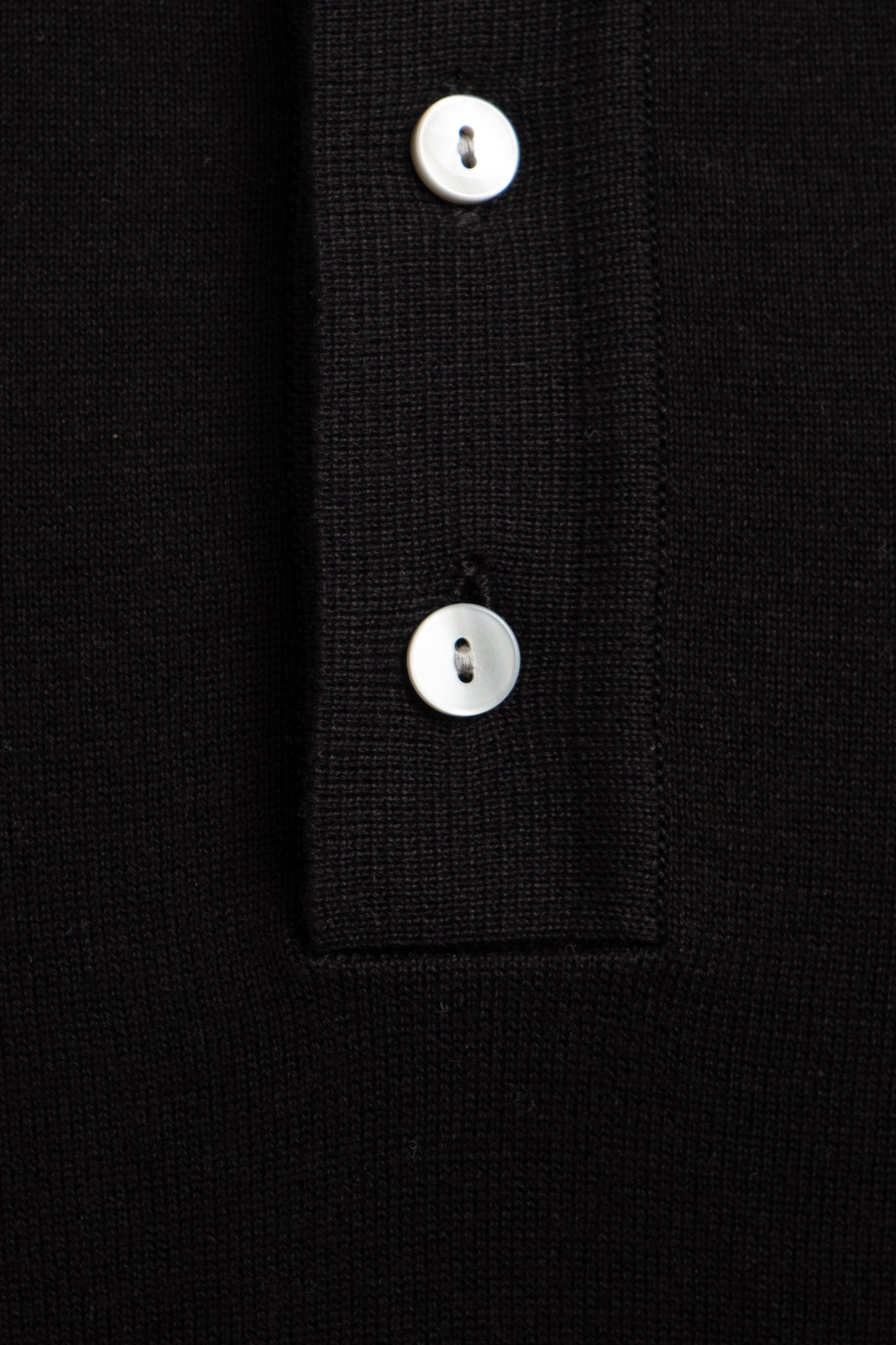 Easy Knit Polo - Black