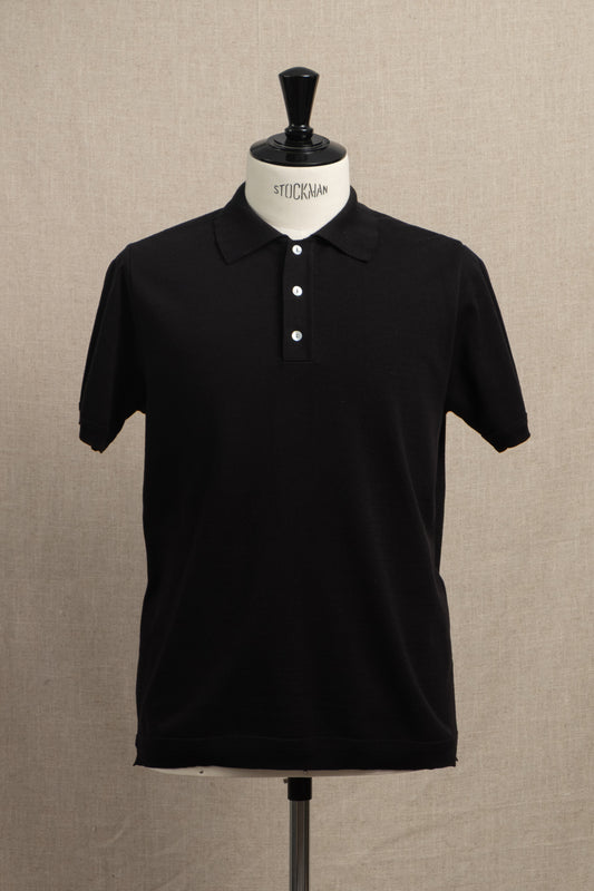 Easy Knit Polo - Black