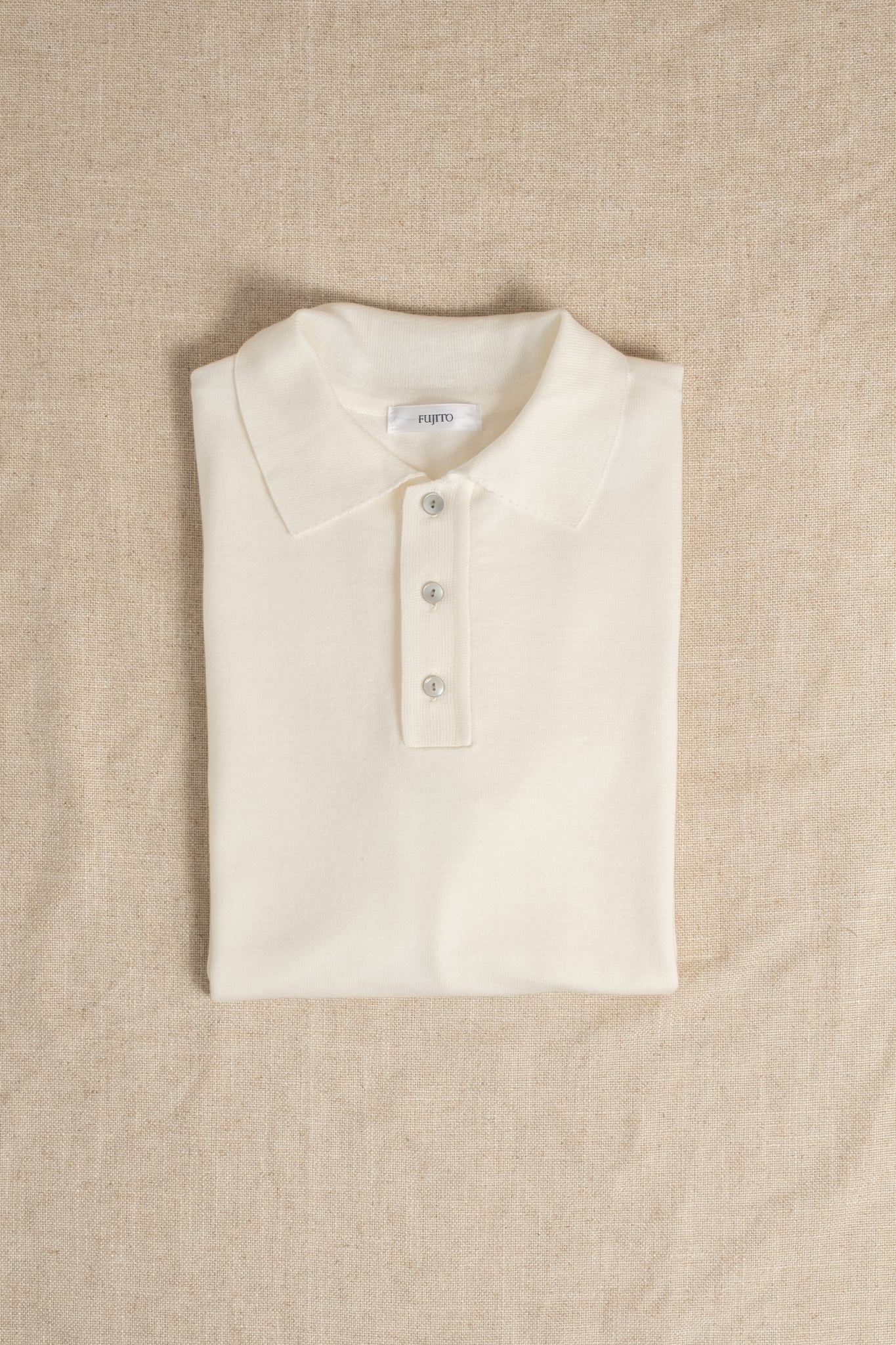 Easy Knit Polo - White