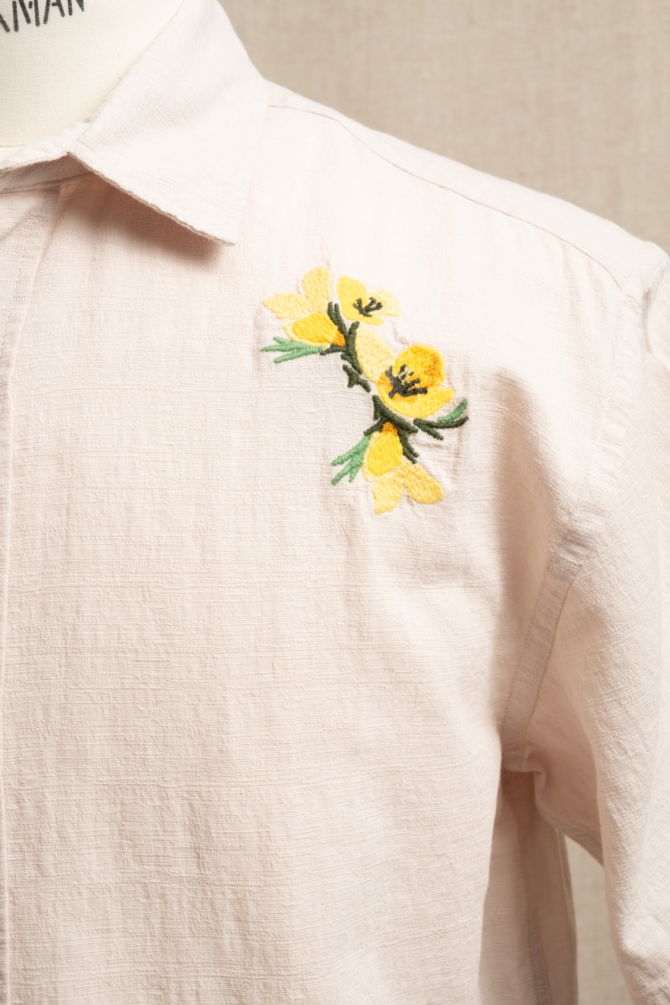 Ferness Oversized Shirt - Floral Slub