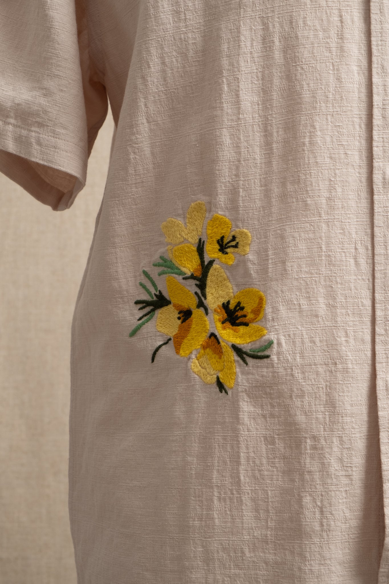 Ferness Oversized Shirt - Floral Slub