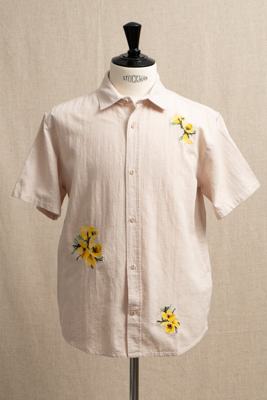 Ferness Oversized Shirt - Floral Slub