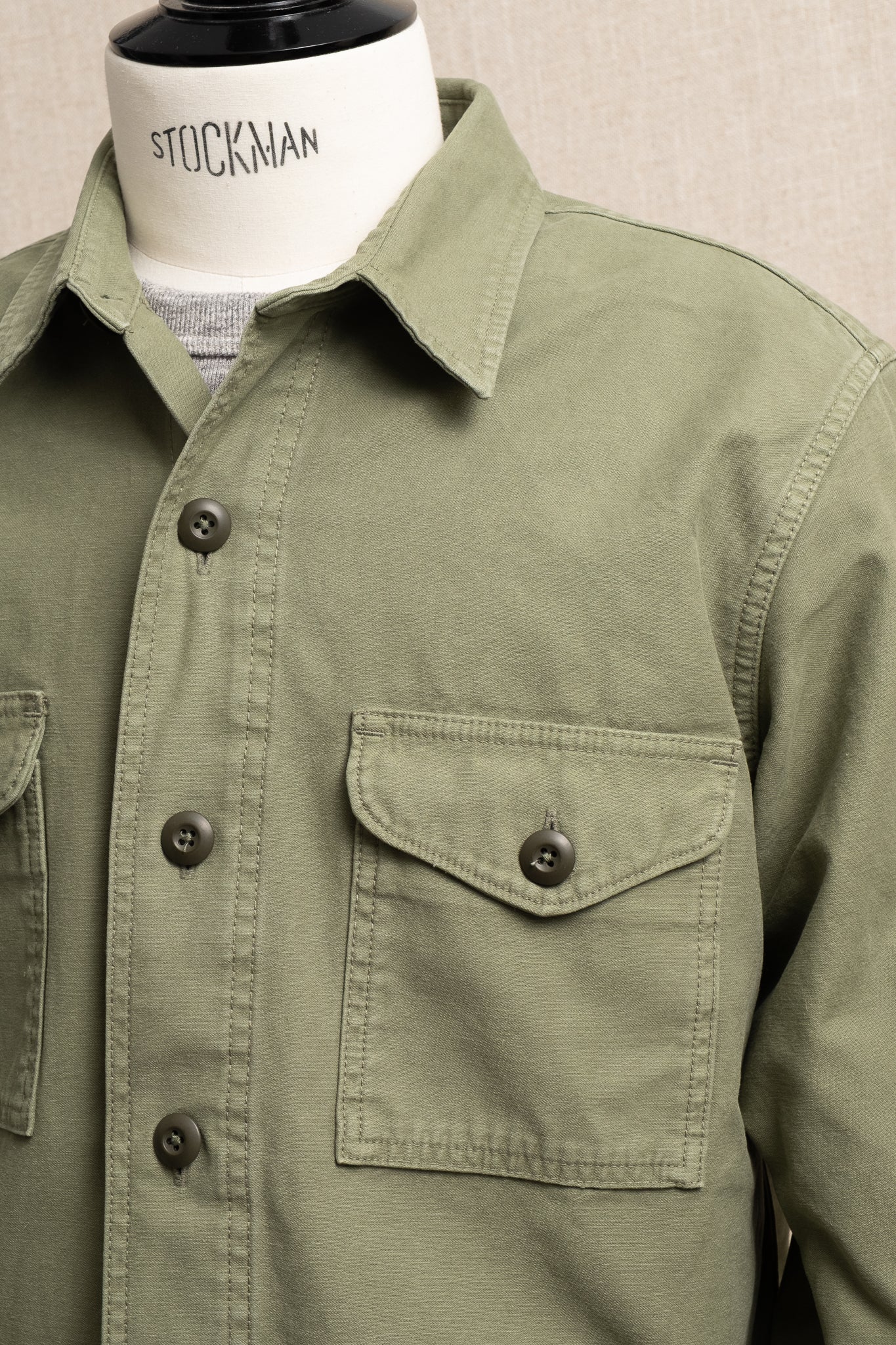 Field Jac-Shirt Reverse Sateen - Washed Green