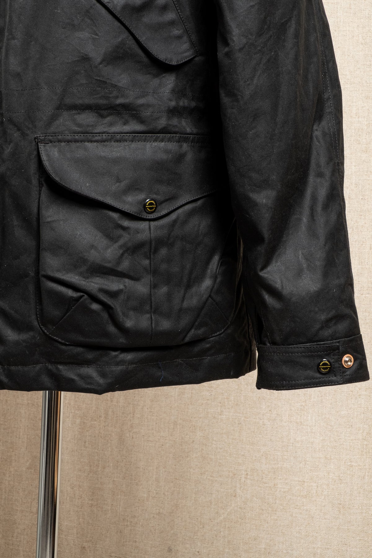 Fisherman Parka Goose Down Padding - Black