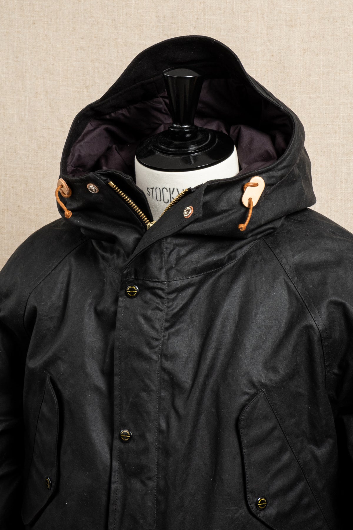 Fisherman Parka Goose Down Padding - Black