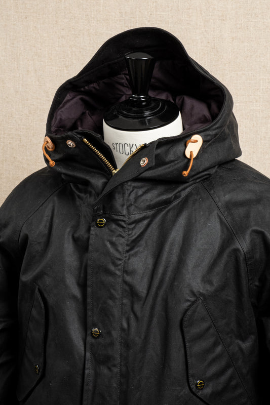 Fisherman Parka Goose Down Padding - Black