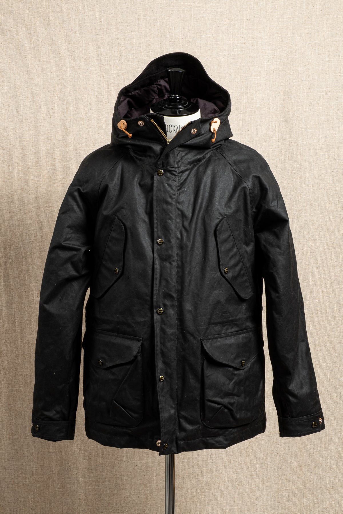 Fisherman Parka Goose Down Padding - Black