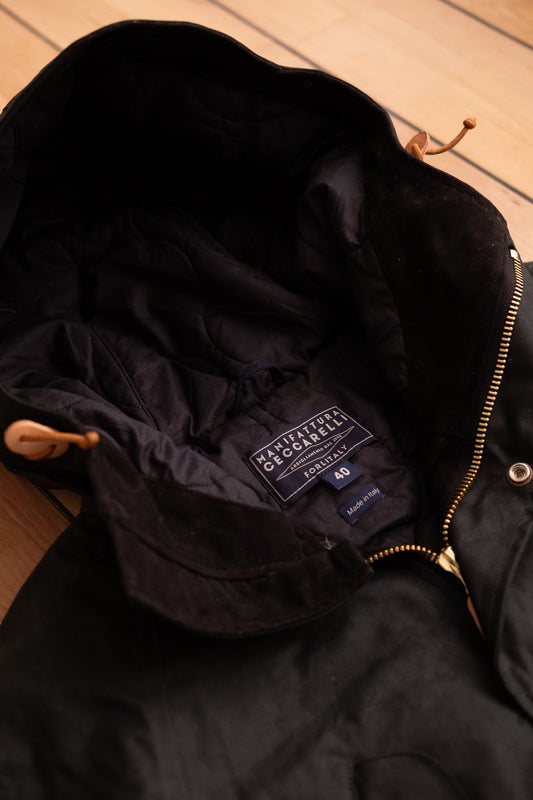 Fisherman Parka Waxed - Black