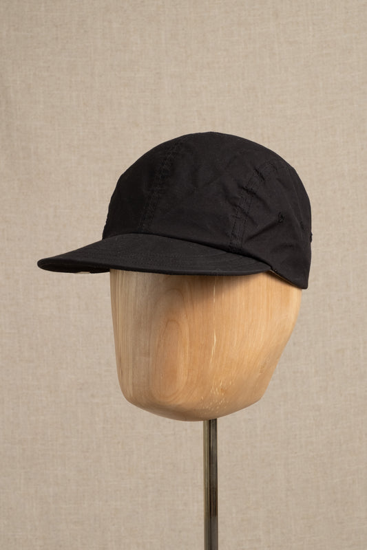Fishing Cap Millerain Waxed Cotton - Black