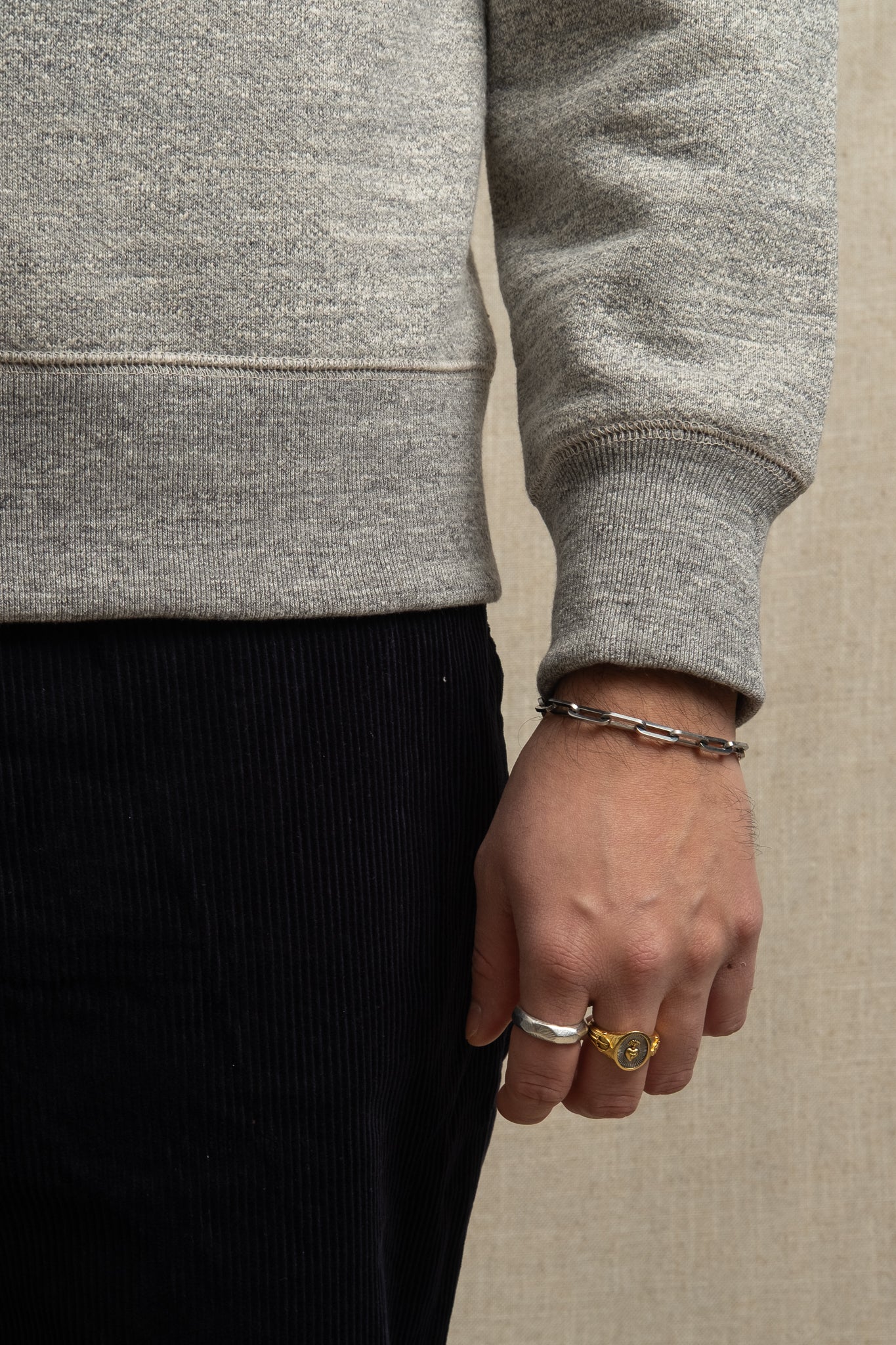 GG Sweat Crewneck - Heather Gray