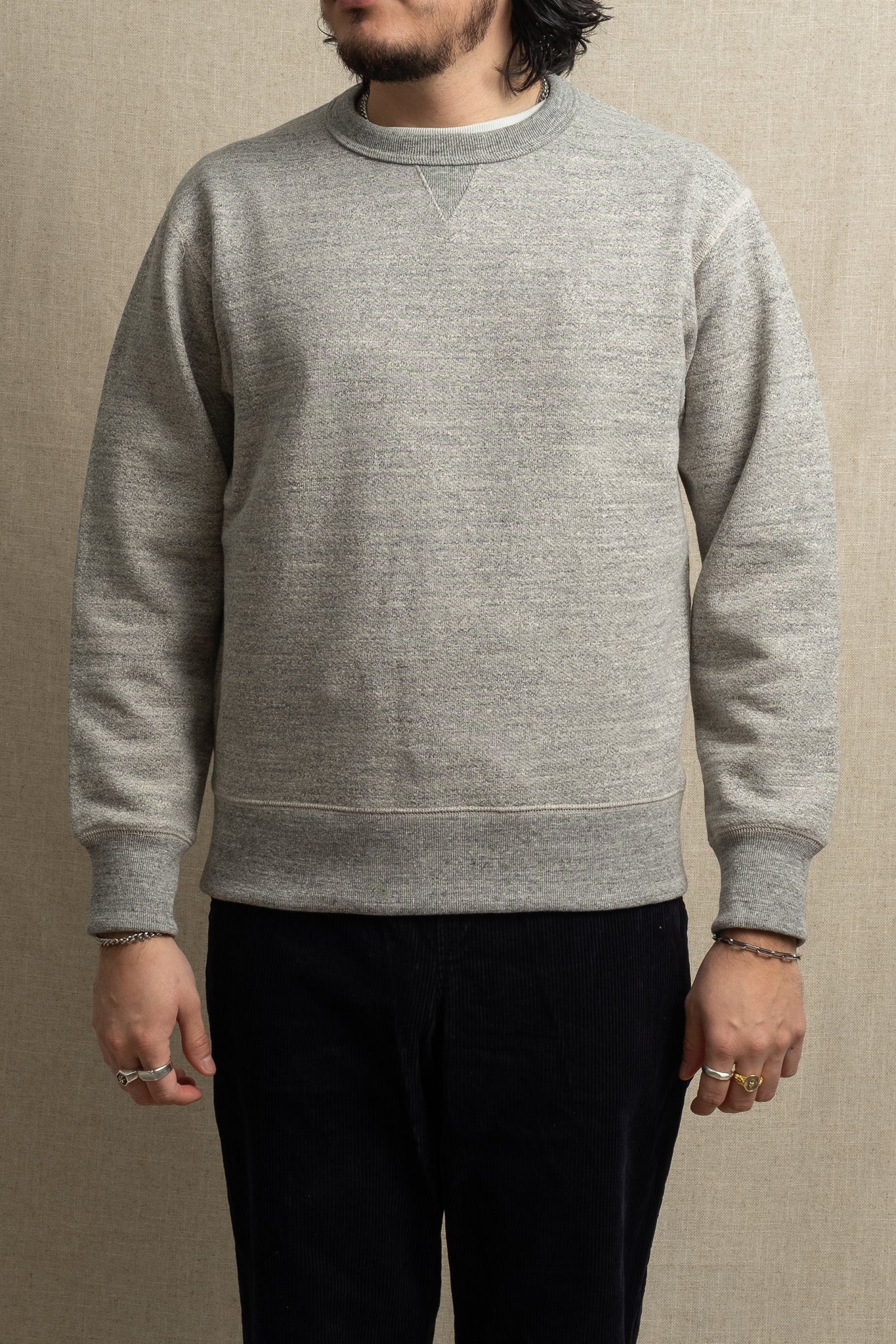 GG Sweat Crewneck - Heather Gray
