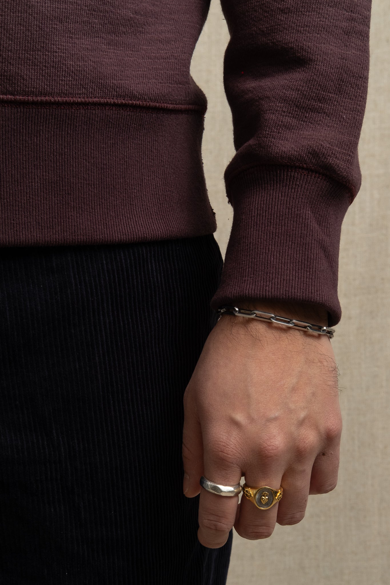 GG Sweat Crewneck - Mauve Wine