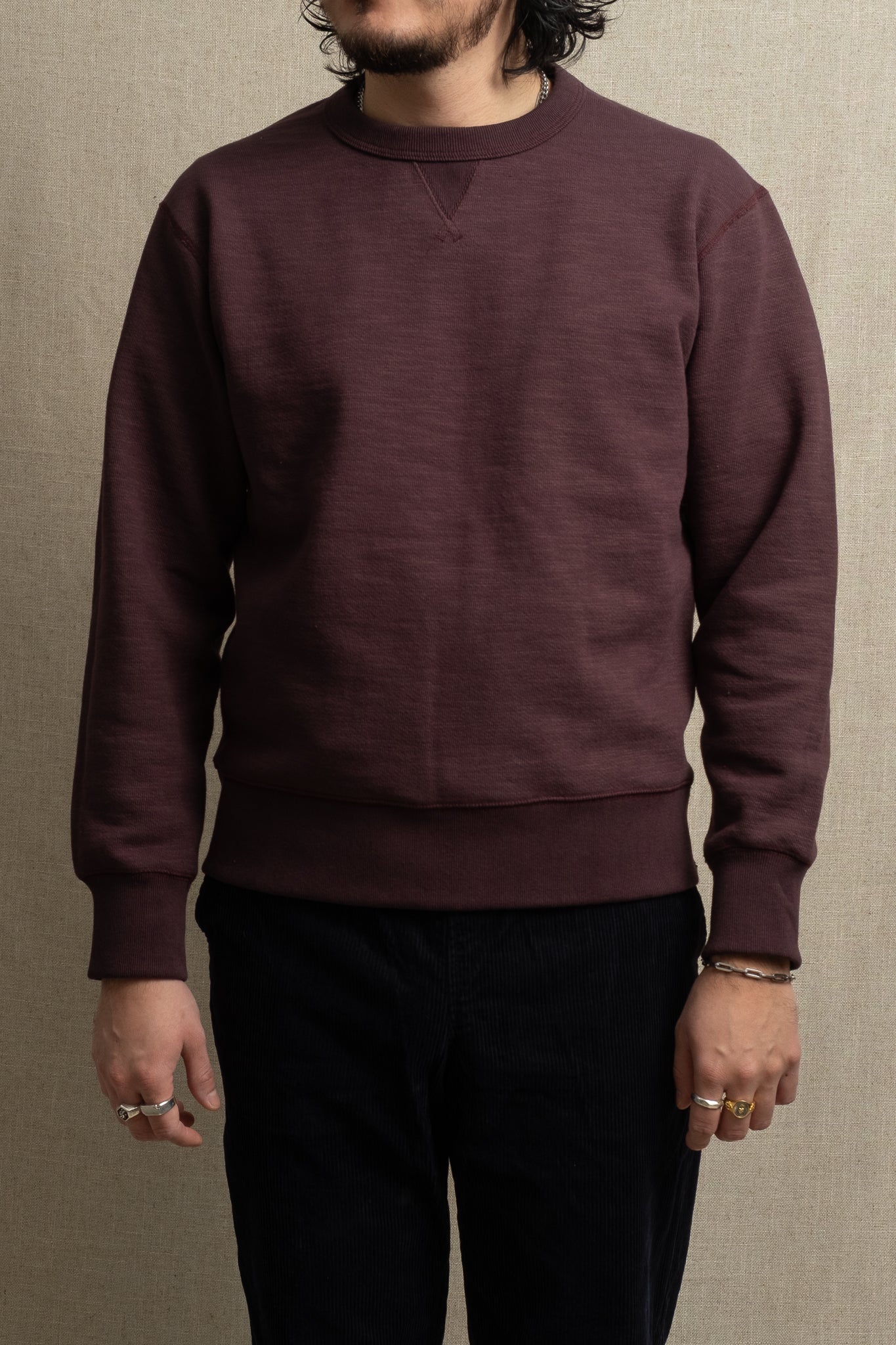 GG Sweat Crewneck - Mauve Wine