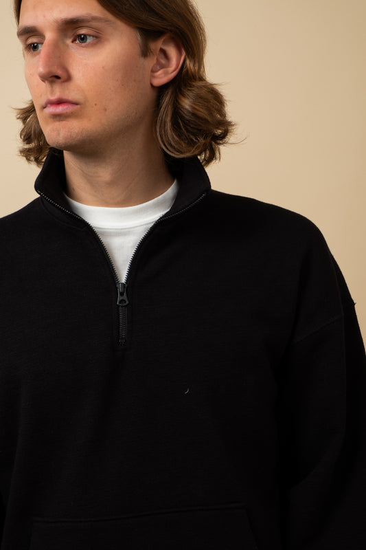 GG Sweat Half Zip - Black