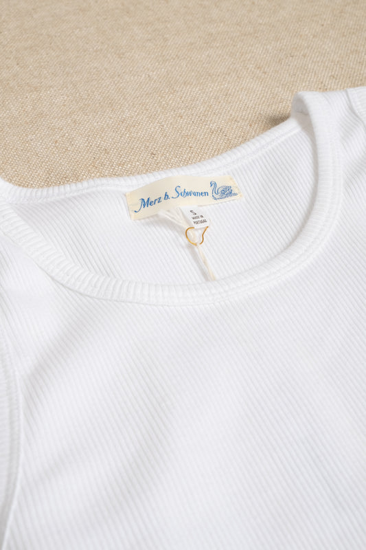 Good Basics 7.2oz Ribbed Tanktop - White