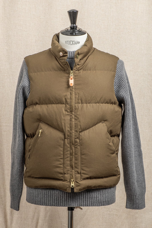 Goose Down Vest - Military Green