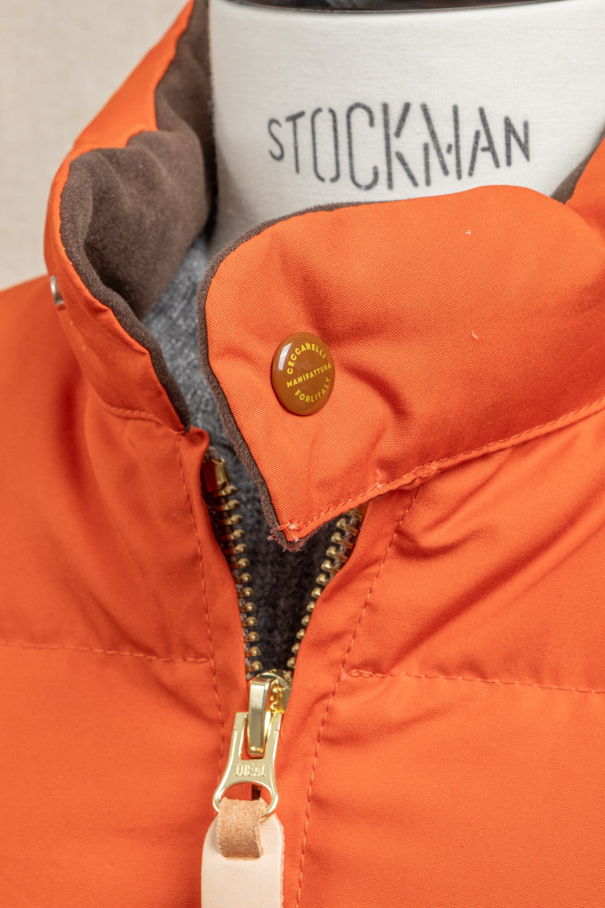Goose Down Vest - Orange