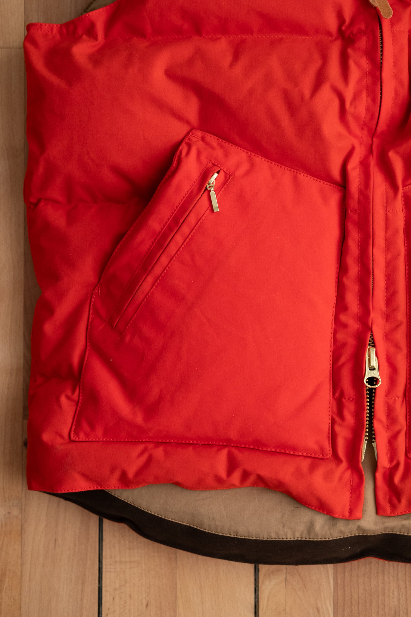 Goose Down Vest - Orange