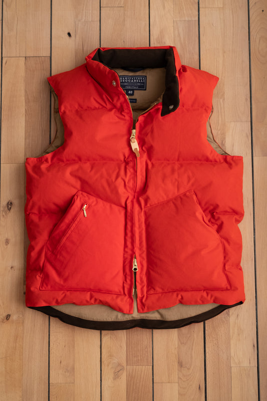 Goose Down Vest - Orange