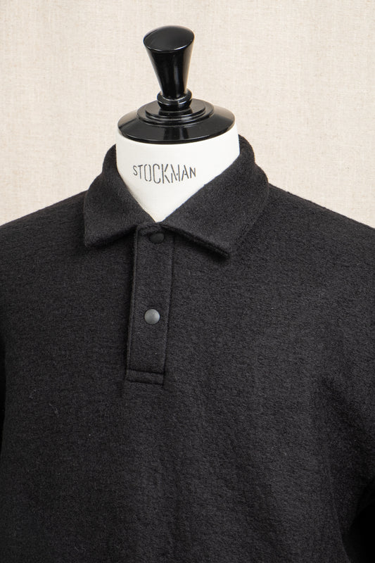 Wool Himo Polo - Black