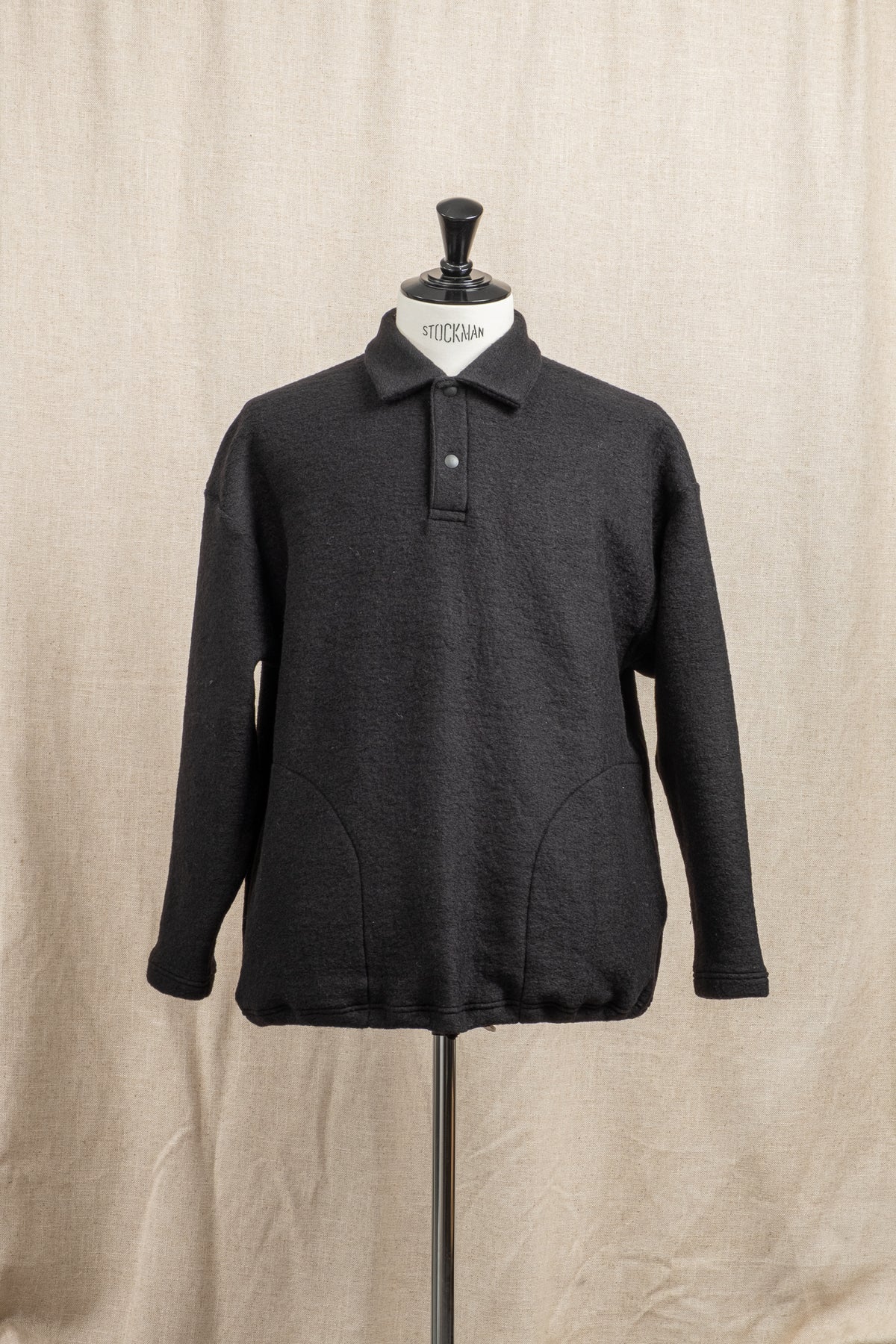 Wool Himo Polo - Black